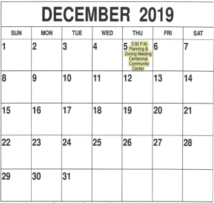 December Calendar